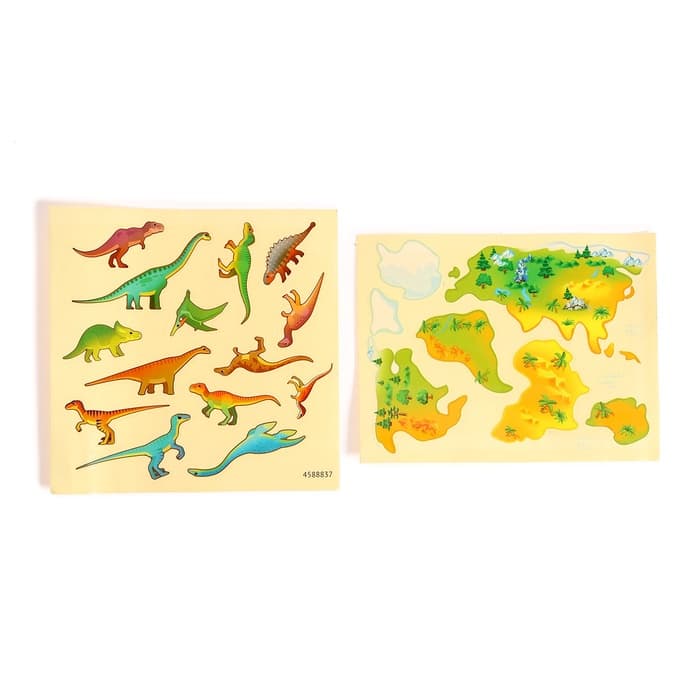 Глобус детский с наклейками «Моя планета», эпоха динозавров