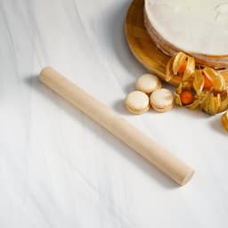 Скалка для теста Доляна, 30×3 см, прямая, дерево берёза