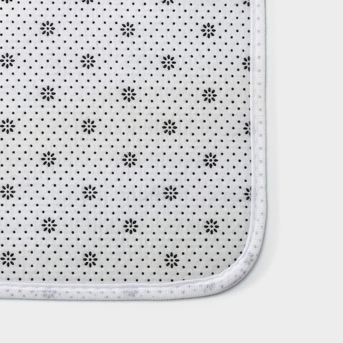 Коврики для ванной и туалета Доляна «Весна», 2 шт., 40×45 см, 45×75 см