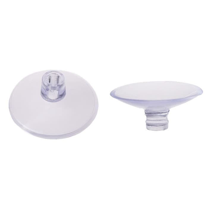 Присоска универсальная силиконовая d=40 мм, сквозное отверстие, 20 шт. в наборе, прозрачная