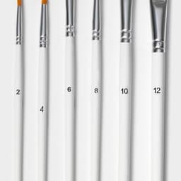 Набор кондитерских кисточек для декорирования Доляна «Ларсон», 6 шт., белый