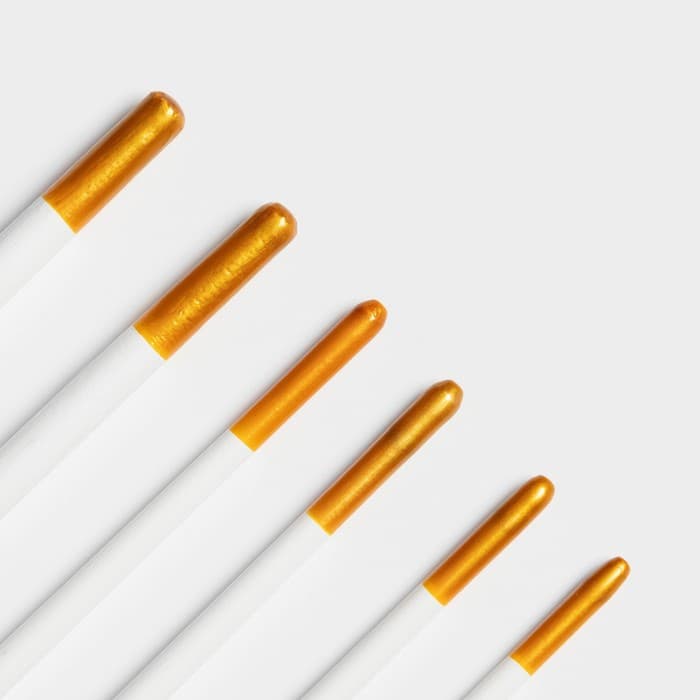 Набор кондитерских кисточек для декорирования Доляна «Ларсон», 6 шт., белый