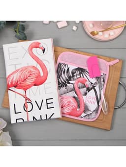 Набор подарочный LOVE PINK: прихватка-карман, полотенце, лопатка