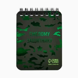 Подарочный набор, блокнот А7, 32 листа и ручка пластик «23 февраля»
