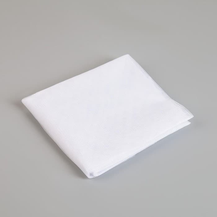 Сетка москитная на окна для защиты от насекомых, 150×130 см, крепление на липучку, белая