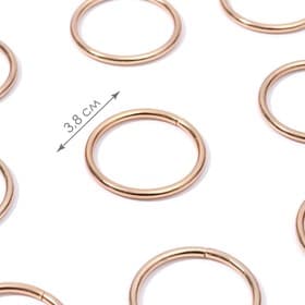 Кольца для сумок, d=32 мм, толщина - 3 мм, 10 шт., цвет золотой