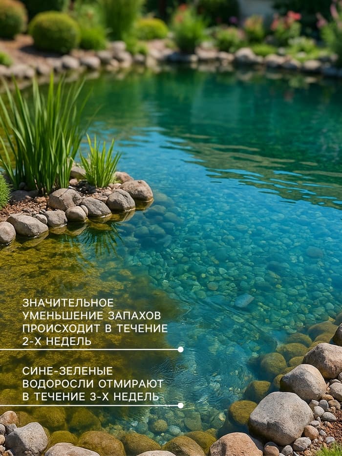 Биологическое средство для чистки декоративных прудов и фонтанов «Прудочист», таблетка, 5 г