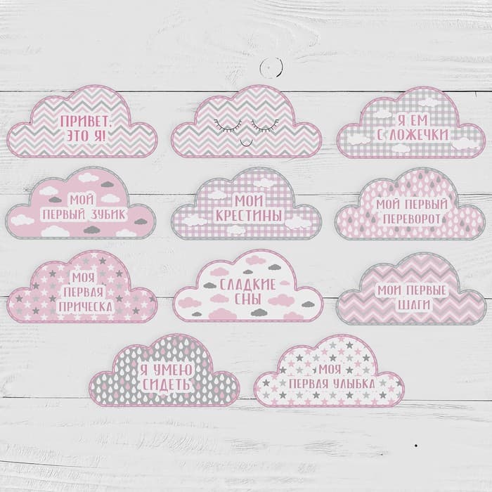 Наклейки для фотографирования «Ежик розовый»