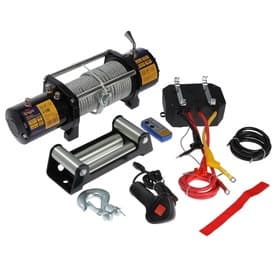 Лебедка электрическая ТУНДРА, 12V, 9500 lb (4.3 т), 5.5 л.с., до 9.8 м/мин, 8.3 мм × 28 м