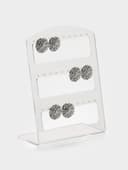 Подставка под серьги на 15 пар, 12.5×5.5×16.5 см, оргстекло 3 мм