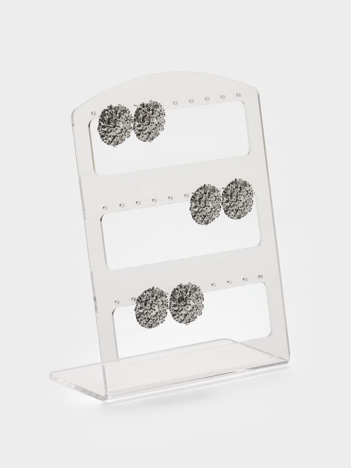 Подставка под серьги на 15 пар, 12.5×5.5×16.5 см, оргстекло 3 мм