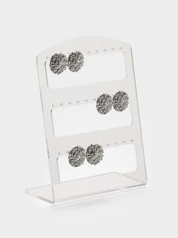 Подставка под серьги на 15 пар, 12.5×5.5×16.5 см, оргстекло 3 мм