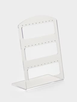 Подставка под серьги на 15 пар, 12.5×5.5×16.5 см, оргстекло 3 мм