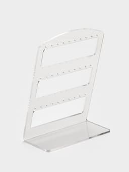 Подставка под серьги на 15 пар, 12.5×5.5×16.5 см, оргстекло 3 мм