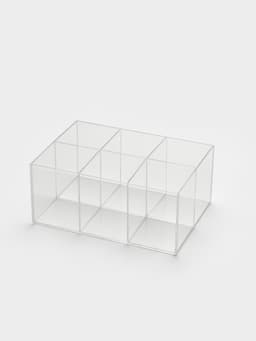 Подставка для ручек и карандашей 6 ячеек, 16×11×7 см, оргстекло 1.8 мм