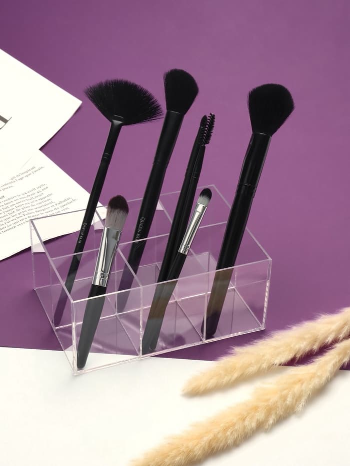 Подставка для ручек и карандашей 6 ячеек, 16×11×7 см, оргстекло 1.8 мм