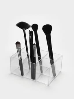 Подставка для ручек и карандашей 6 ячеек, 16×11×7 см, оргстекло 1.8 мм