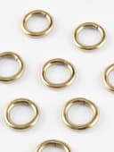 Кольца для сумок, d=12 мм, толщина - 3 мм, 10 шт., цвет золотой