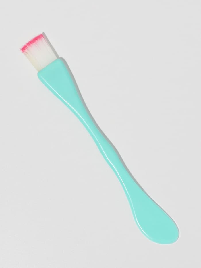 Кисть для масок, двусторонняя, с лопаткой, 15.5 (±1) см, МИКС