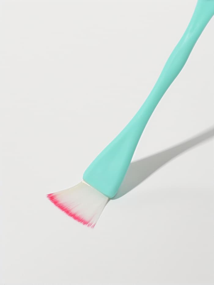 Кисть для масок, двусторонняя, с лопаткой, 15.5 (±1) см, МИКС