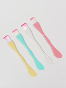 Кисть для масок, двусторонняя, с лопаткой, 15.5 (±1) см, МИКС