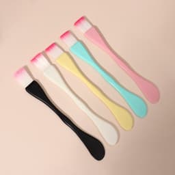 Кисть для масок, двусторонняя, с лопаткой, 15.5 (±1) см, МИКС