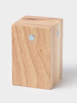 Набор ножей для подачи сыра, 4 шт., на магнитной подставке, 8.5×8.5×16.5 см, бежевый