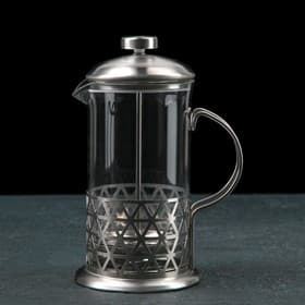 Френч-пресс стеклянный Доляна «Фараон», 600 мл, 14×11×21.5 см