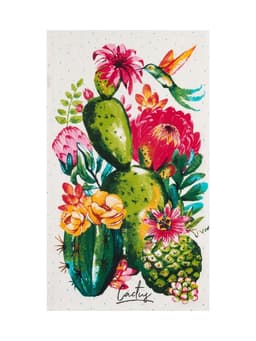 Кухонное полотенце «Доляна. Кактусы», 35×60 см, 100% хлопок, 160 г/м²