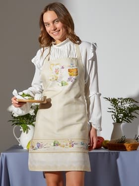 Фартук кухонный «Этель. Пасхальные куличи», 60×70 см, 100% хлопок, саржа 190 г/м²