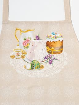 Фартук кухонный «Этель. Пасхальные куличи», 60×70 см, 100% хлопок, саржа 190 г/м²