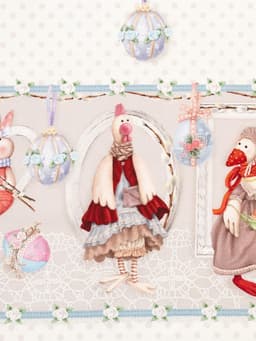 Фартук кухонный «Этель. Пасхальные Тильды», 60×70 см, 100% хлопок, саржа 190 г/м²