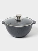 Казан Мечта «Гранит Star», 4 л, литые ручки, антипригарное покрытие, стеклянная крышка, литой алюминий, тёмно-синий