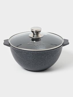 Казан Мечта «Гранит Star», 4 л, литые ручки, антипригарное покрытие, стеклянная крышка, литой алюминий, тёмно-синий