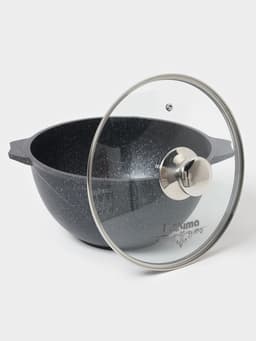 Казан Мечта «Гранит Star», 4 л, литые ручки, антипригарное покрытие, стеклянная крышка, литой алюминий, тёмно-синий