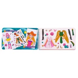 Раскраска - альбом «Стильный образ», 72 стр., с наклейками и трафаретами