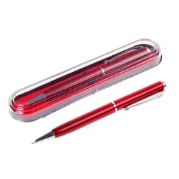 Ручка подарочная Calligrata «Классика», шариковая, поворотная, в пластиковом футляре, корпус бордовый с серебристым