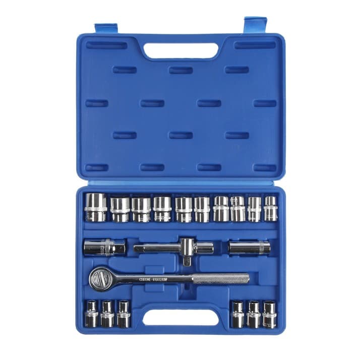 Набор инструментов в кейсе ТУНДРА, автомобильный, 1/2", 21 предмет