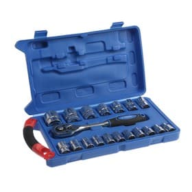 Набор инструментов в кейсе ТУНДРА, автомобильный, 1/2", 19 предметов