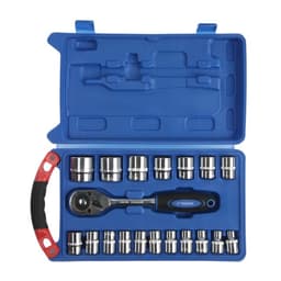 Набор инструментов в кейсе ТУНДРА, автомобильный, 1/2", 19 предметов