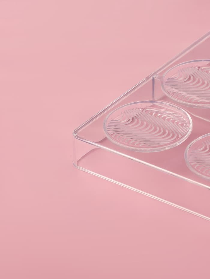 Форма для шоколада KONFINETTA «Круг», 27.5×13.7×2.5, 8 ячеек (d=5.5 см), пластик, прозрачная