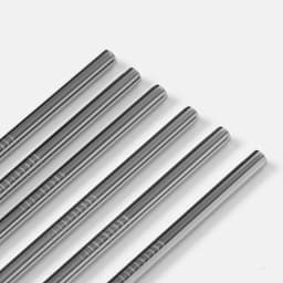 Набор металлических трубочек Straws, 6 шт., 21 см, сталь 304