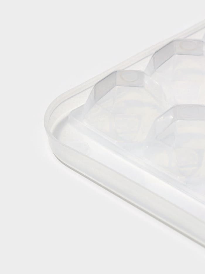 Форма для льда «Сапфир», 28 ячеек, 24×12.7×2 см, прозрачная