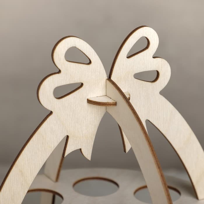 Подставка для яиц Доляна «Пасхальное Яйцо», 16 ячеек, 2 яруса, 30×21 см, дерево