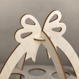 Подставка для яиц Доляна «Пасхальное Яйцо», 16 ячеек, 2 яруса, 30×21 см, дерево