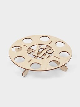 Подставка для яиц пасхальная Доляна «ХВ», 8 ячеек, 21×4 см, дерево