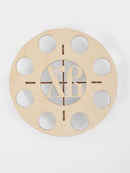 Подставка для яиц пасхальная Доляна «ХВ», 8 ячеек, 21×4 см, дерево