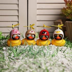 Игрушка на панель автомобиля «Утка с пропеллером» жёлтая, микс