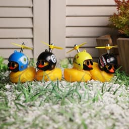 Игрушка на панель автомобиля «Утка с пропеллером» жёлтая, микс