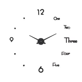 Часы настенные интерьерные «Аба», 3D, наклейка, плавный ход, d=70 см